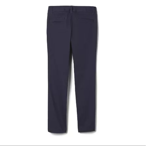 French Toast Navy Blue Adjustable-Waist Straight-Leg Uniform Pants, NWT 10.5+ - Picture 2 of 9